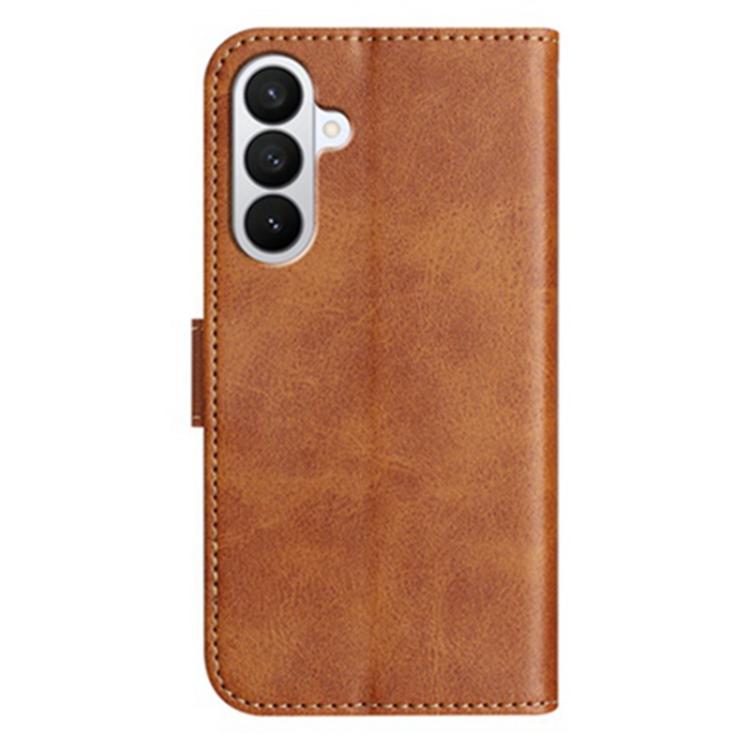 For Samsung Galaxy A57 5G Dual-Folded S-shape Leather Phone Case