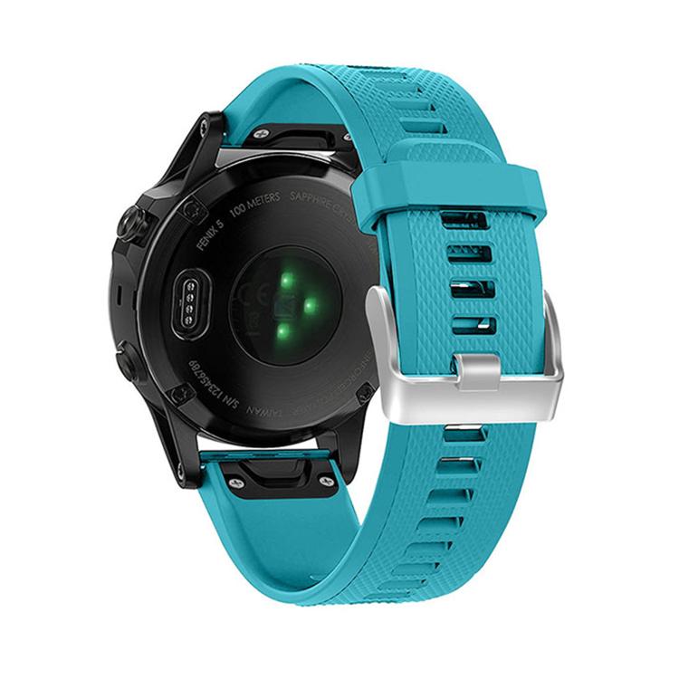 For Garmin QuickFit Kalebol 22mm Rhombus Texture Silicone Watch Band