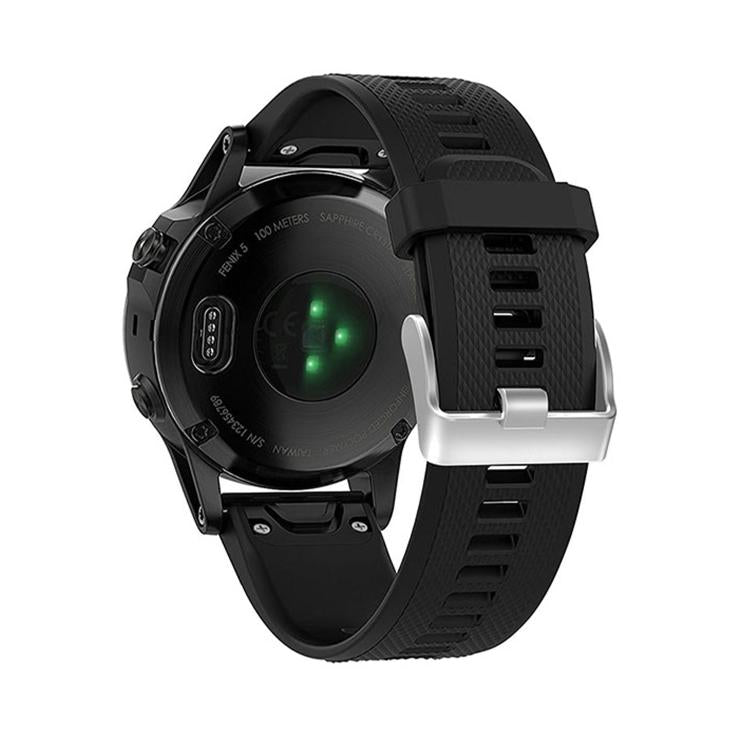 For Garmin QuickFit Kalebol 22mm Rhombus Texture Silicone Watch Band