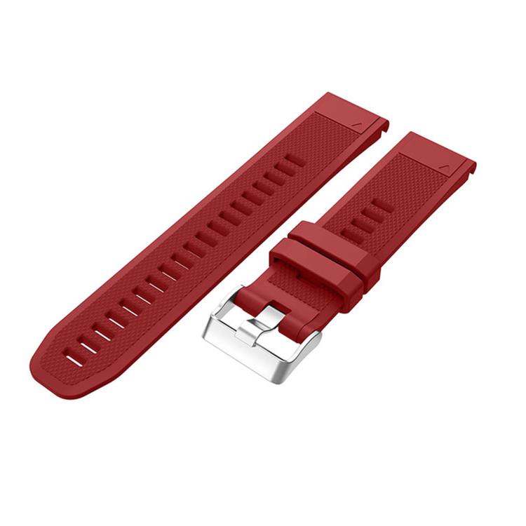 For Garmin QuickFit Kalebol 22mm Rhombus Texture Silicone Watch Band