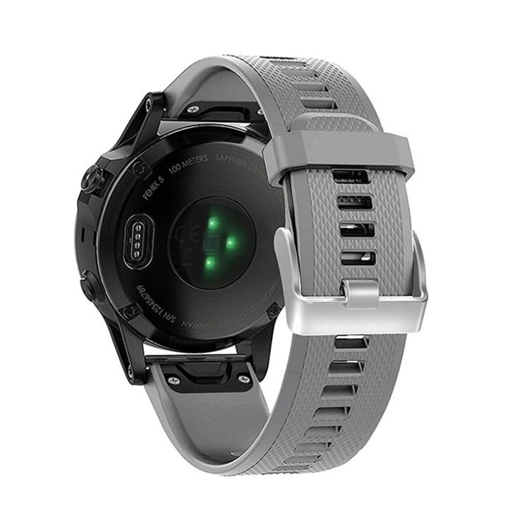 For Garmin QuickFit Kalebol 22mm Rhombus Texture Silicone Watch Band