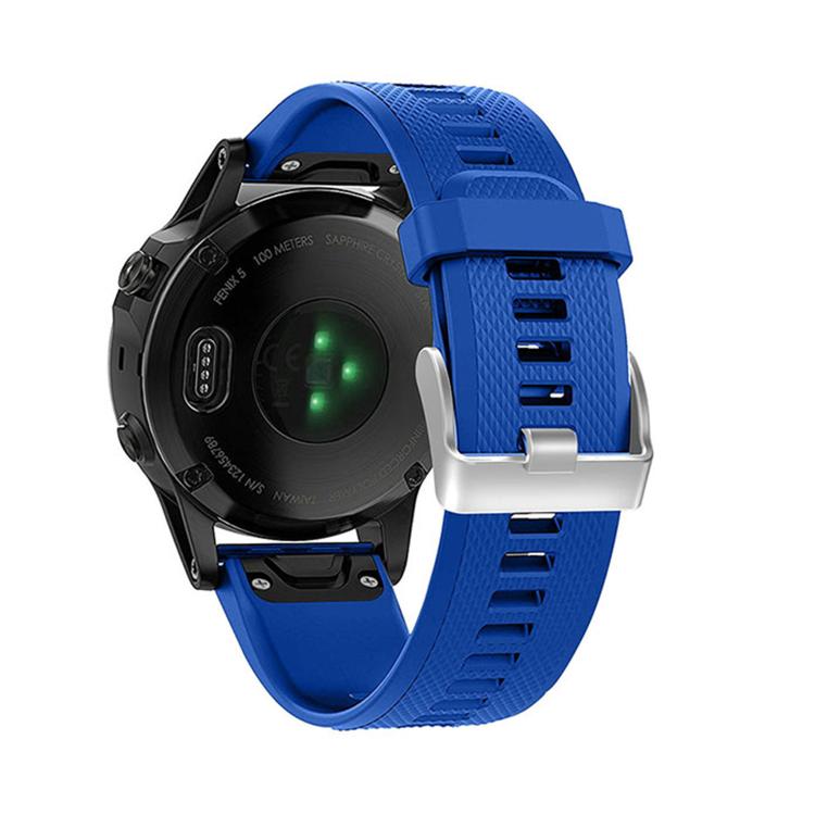 For Garmin QuickFit Kalebol 22mm Rhombus Texture Silicone Watch Band