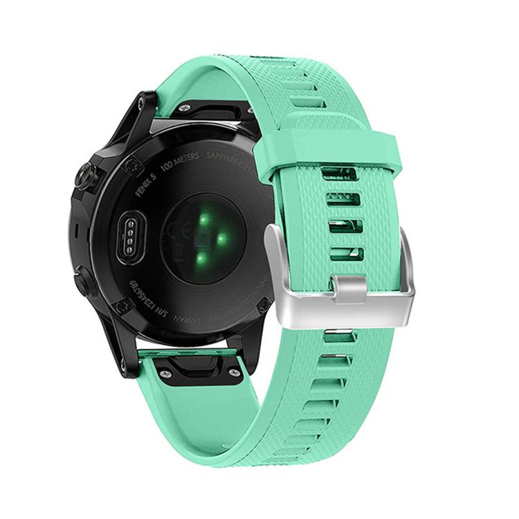 For Garmin QuickFit Kalebol 22mm Rhombus Texture Silicone Watch Band