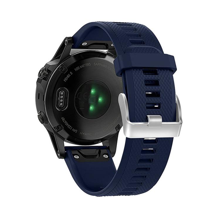 For Garmin QuickFit Kalebol 22mm Rhombus Texture Silicone Watch Band