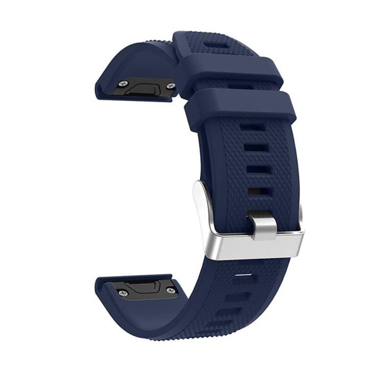 For Garmin QuickFit Kalebol 22mm Rhombus Texture Silicone Watch Band