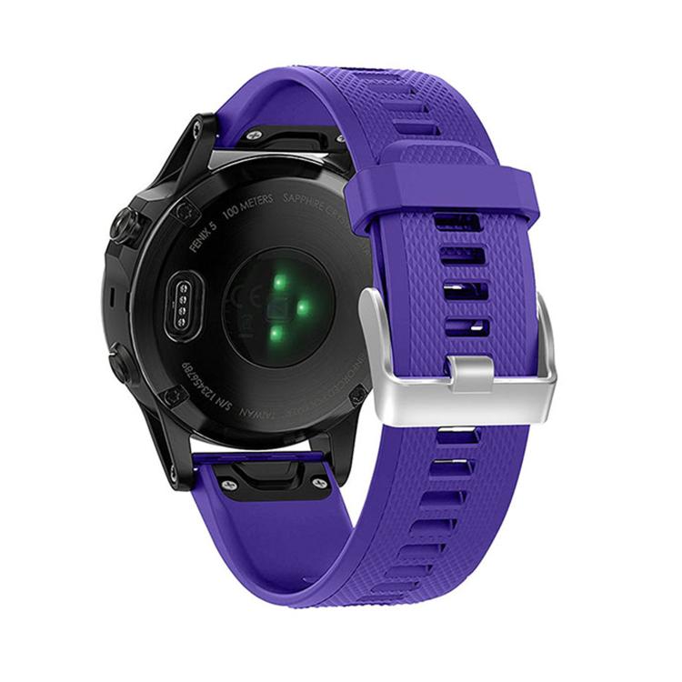 For Garmin QuickFit Kalebol 22mm Rhombus Texture Silicone Watch Band