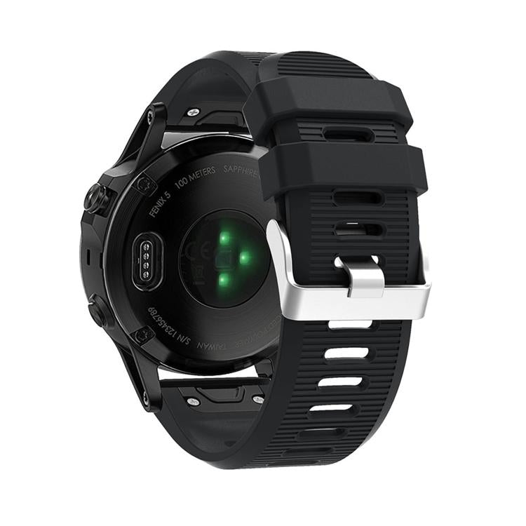 For Garmin QuickFit Kalebol 26mm Rhombus Texture Silicone Watch Band