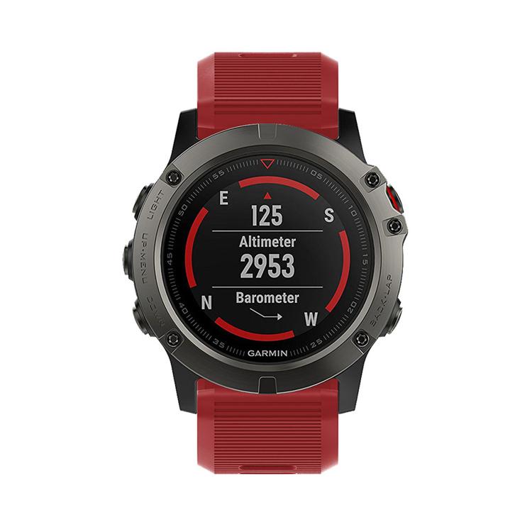 For Garmin QuickFit Kalebol 26mm Rhombus Texture Silicone Watch Band
