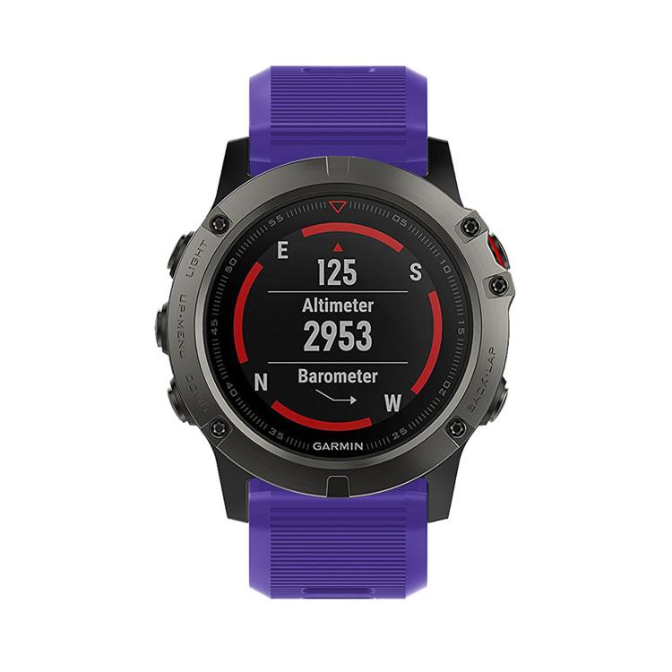 For Garmin QuickFit Kalebol 26mm Rhombus Texture Silicone Watch Band