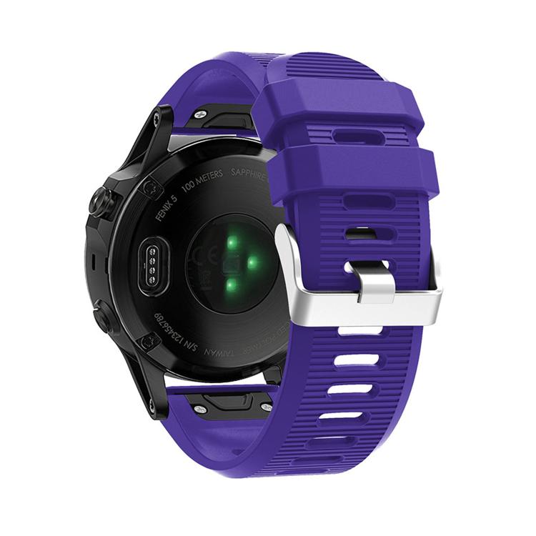 For Garmin QuickFit Kalebol 26mm Rhombus Texture Silicone Watch Band