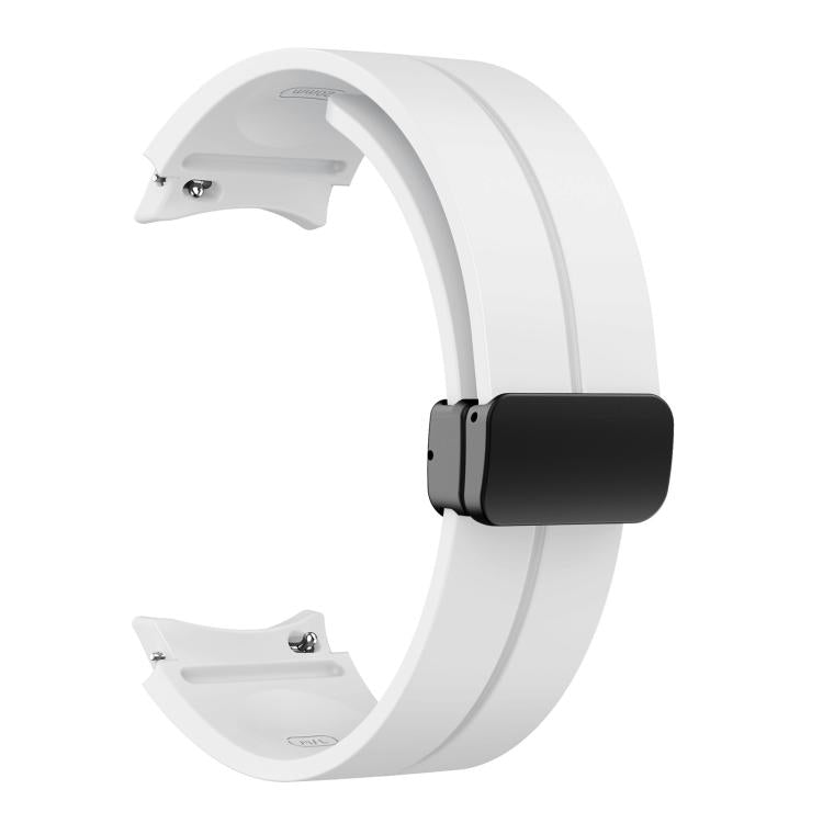 For Samsung Galaxy Watch7 / 6 / 5 Kalebol Concave Folding Magnetic Buckle Silicone Strap