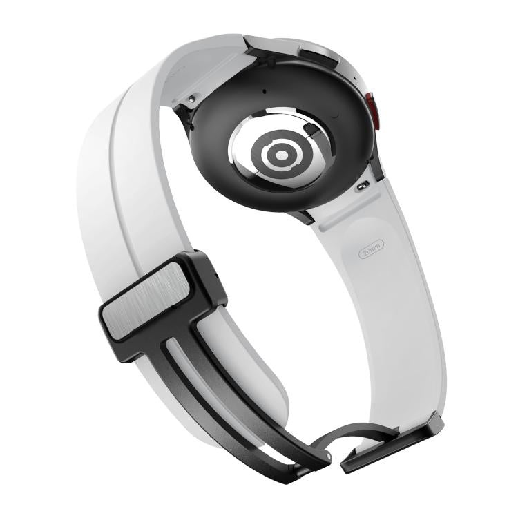 For Samsung Galaxy Watch7 / 6 / 5 Kalebol Concave Folding Magnetic Buckle Silicone Strap