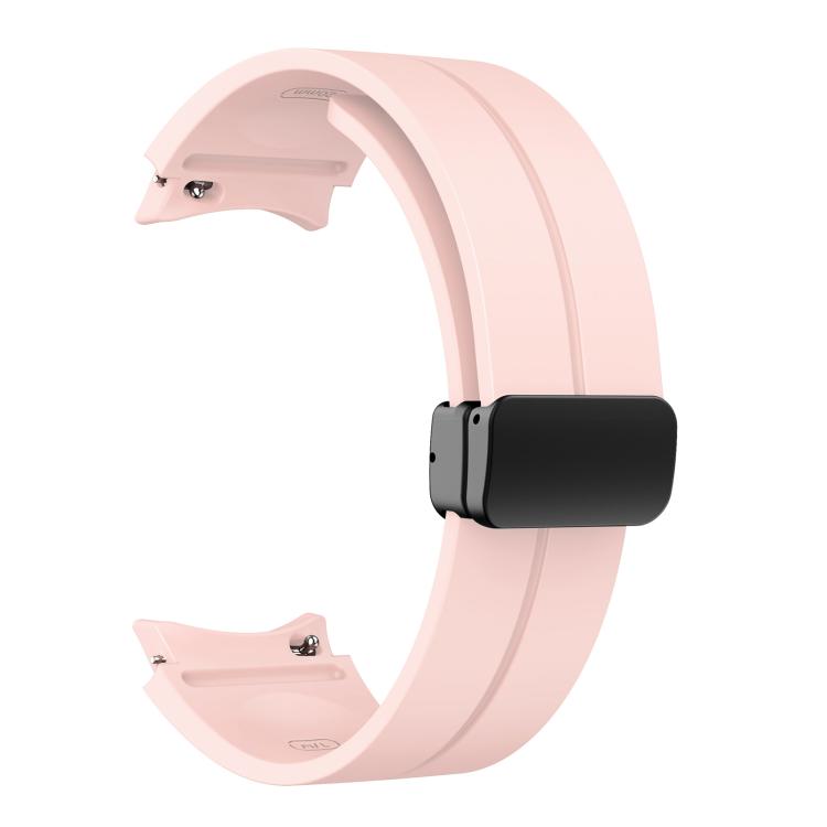 For Samsung Galaxy Watch7 / 6 / 5 Kalebol Concave Folding Magnetic Buckle Silicone Strap