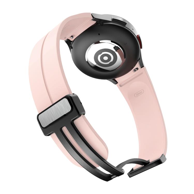 For Samsung Galaxy Watch7 / 6 / 5 Kalebol Concave Folding Magnetic Buckle Silicone Strap