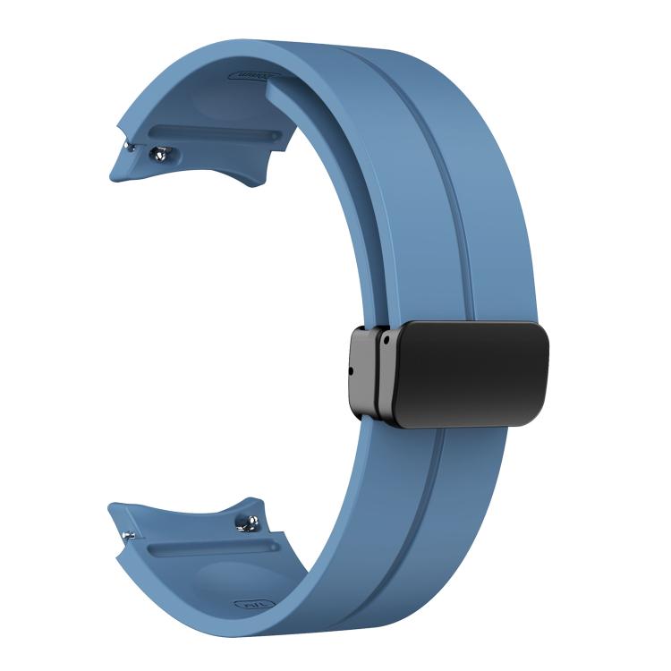 For Samsung Galaxy Watch7 / 6 / 5 Kalebol Concave Folding Magnetic Buckle Silicone Strap