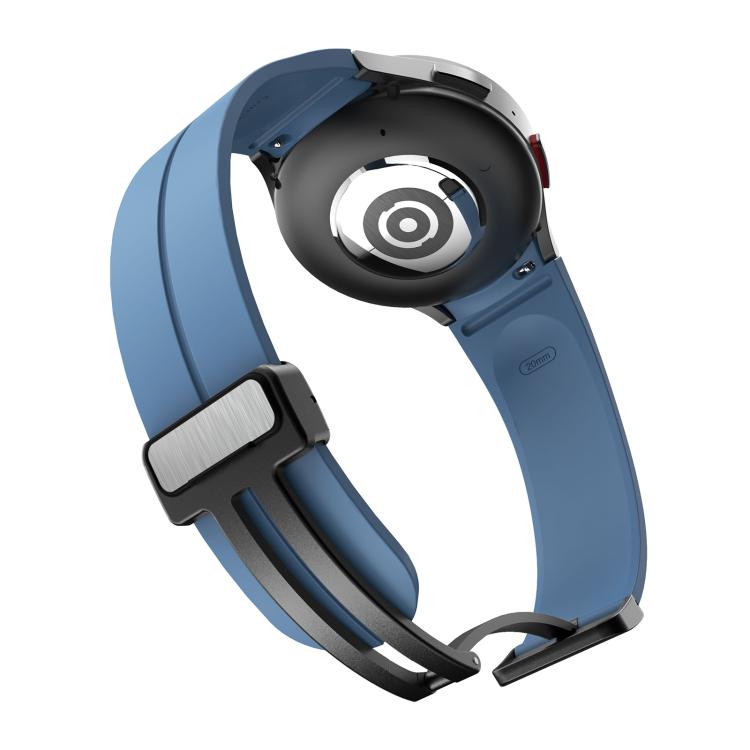 For Samsung Galaxy Watch7 / 6 / 5 Kalebol Concave Folding Magnetic Buckle Silicone Strap