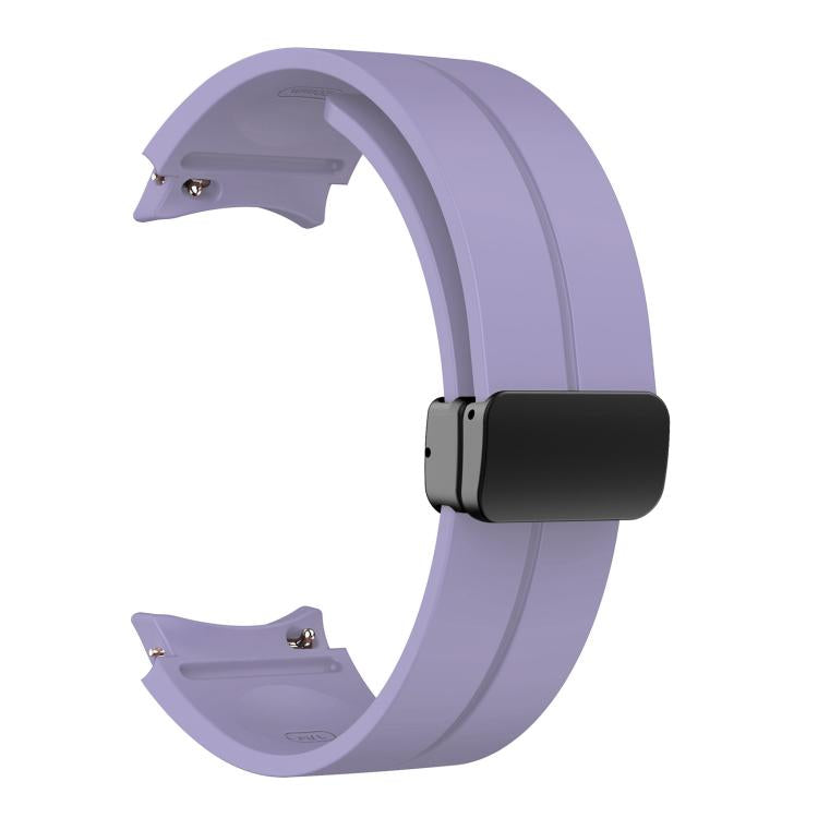 For Samsung Galaxy Watch7 / 6 / 5 Kalebol Concave Folding Magnetic Buckle Silicone Strap