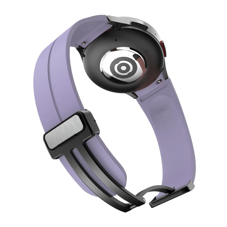 For Samsung Galaxy Watch7 / 6 / 5 Kalebol Concave Folding Magnetic Buckle Silicone Strap