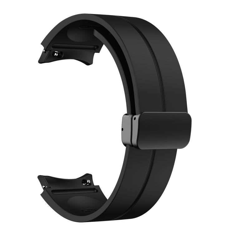 For Samsung Galaxy Watch7 / 6 / 5 Kalebol Concave Folding Magnetic Buckle Silicone Strap