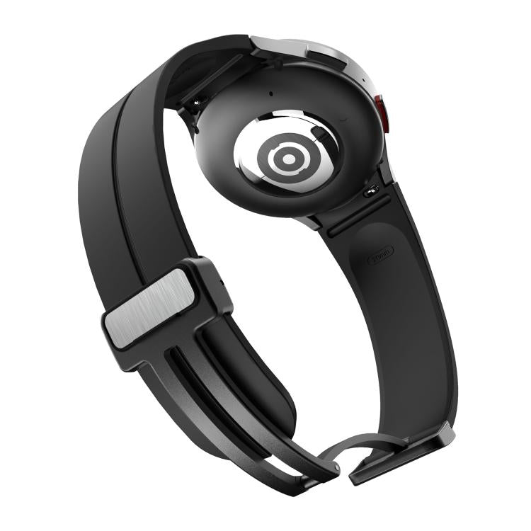 For Samsung Galaxy Watch7 / 6 / 5 Kalebol Concave Folding Magnetic Buckle Silicone Strap