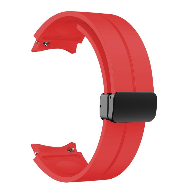 For Samsung Galaxy Watch7 / 6 / 5 Kalebol Concave Folding Magnetic Buckle Silicone Strap
