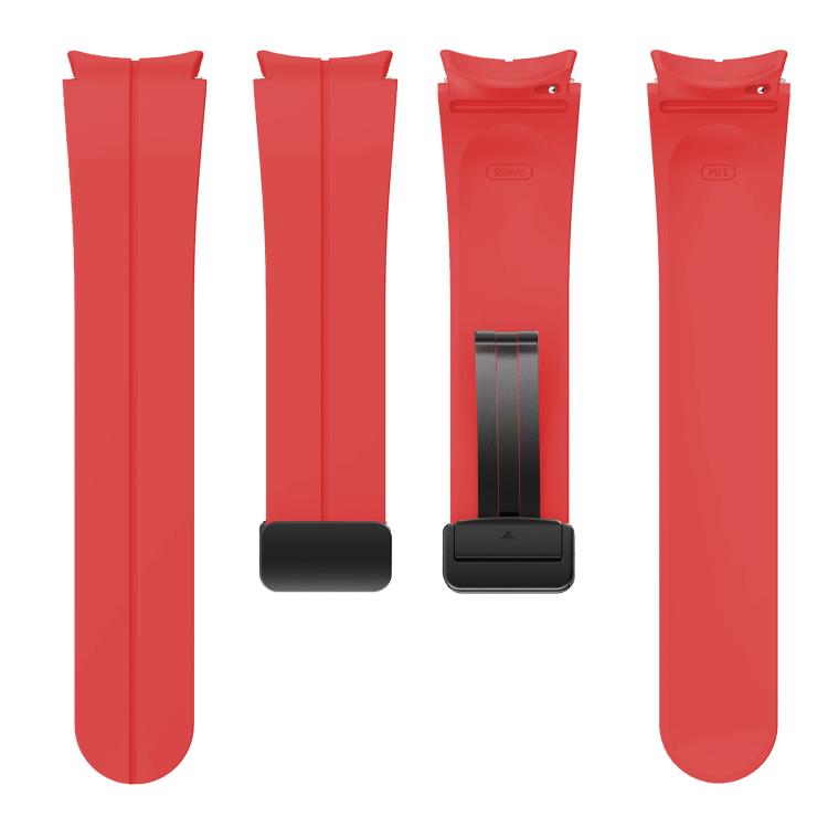For Samsung Galaxy Watch7 / 6 / 5 Kalebol Concave Folding Magnetic Buckle Silicone Strap