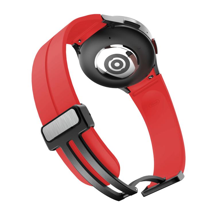 For Samsung Galaxy Watch7 / 6 / 5 Kalebol Concave Folding Magnetic Buckle Silicone Strap