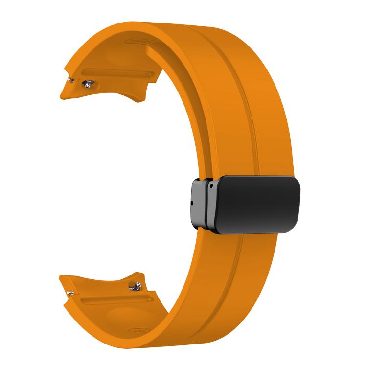 For Samsung Galaxy Watch7 / 6 / 5 Kalebol Concave Folding Magnetic Buckle Silicone Strap