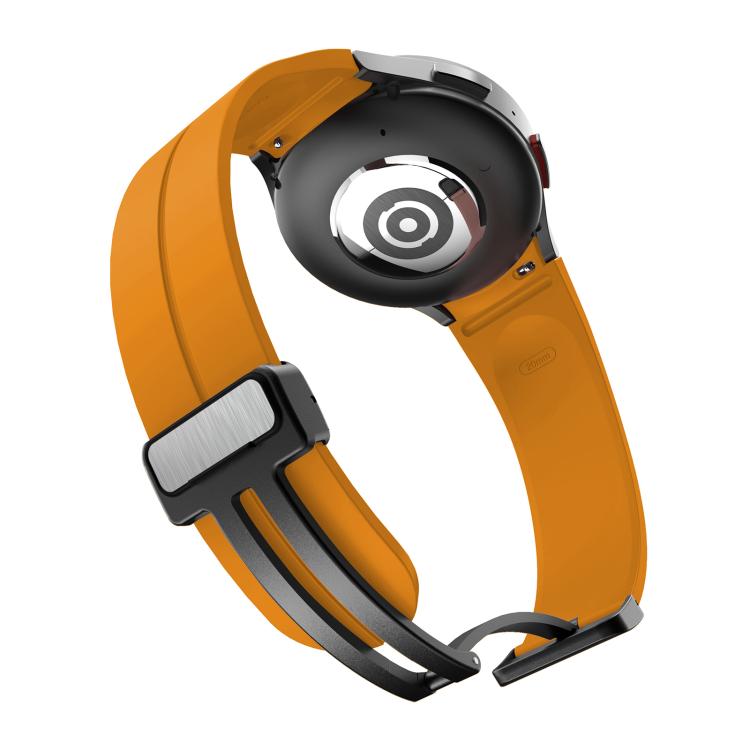 For Samsung Galaxy Watch7 / 6 / 5 Kalebol Concave Folding Magnetic Buckle Silicone Strap