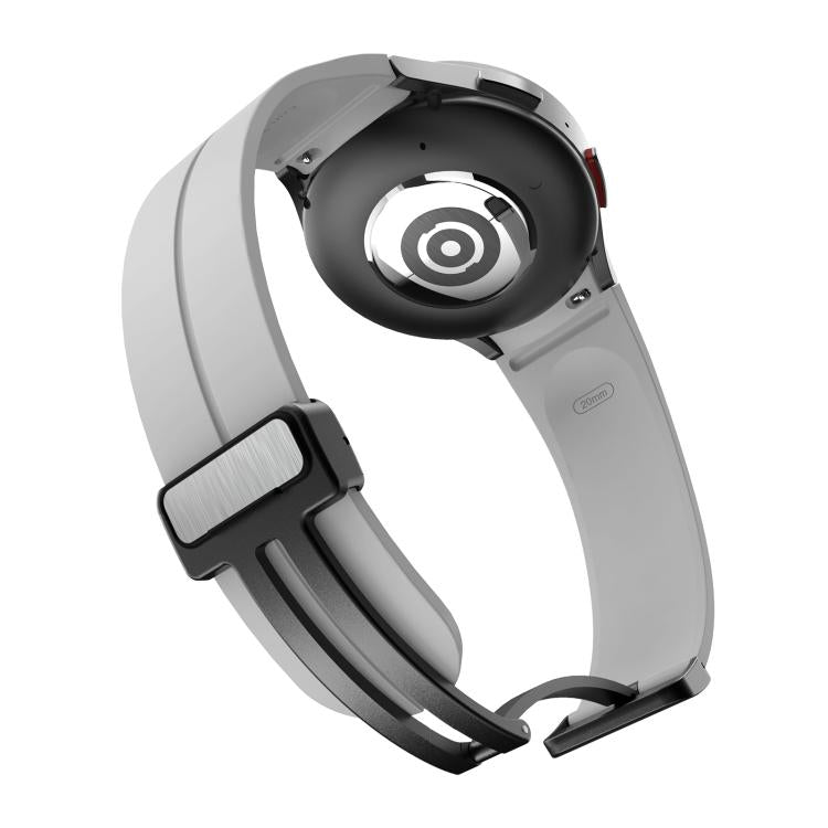For Samsung Galaxy Watch7 / 6 / 5 Kalebol Concave Folding Magnetic Buckle Silicone Strap