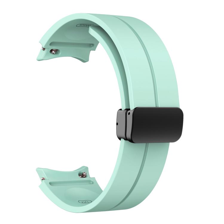 For Samsung Galaxy Watch7 / 6 / 5 Kalebol Concave Folding Magnetic Buckle Silicone Strap