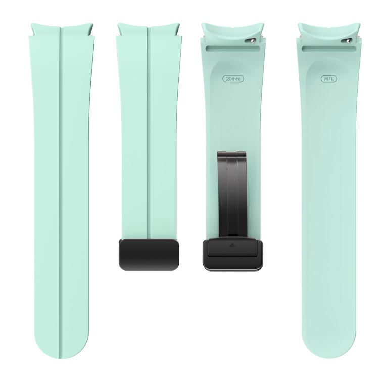 For Samsung Galaxy Watch7 / 6 / 5 Kalebol Concave Folding Magnetic Buckle Silicone Strap