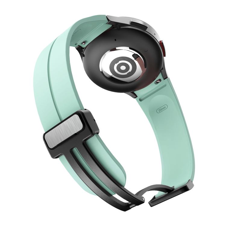 For Samsung Galaxy Watch7 / 6 / 5 Kalebol Concave Folding Magnetic Buckle Silicone Strap