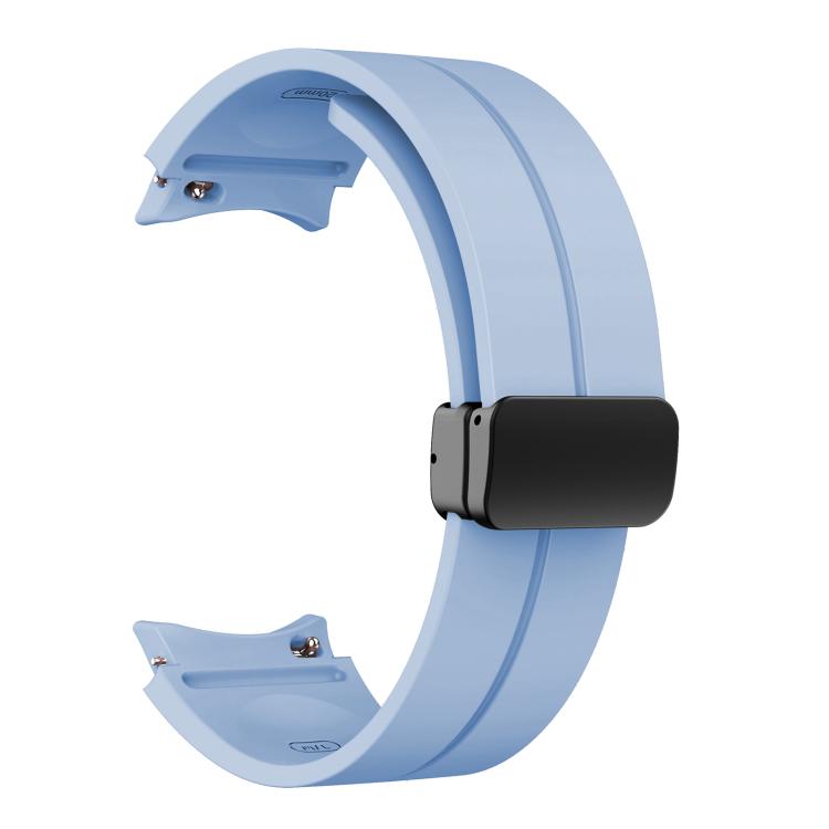 For Samsung Galaxy Watch7 / 6 / 5 Kalebol Concave Folding Magnetic Buckle Silicone Strap