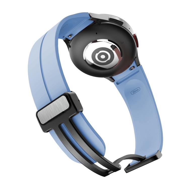 For Samsung Galaxy Watch7 / 6 / 5 Kalebol Concave Folding Magnetic Buckle Silicone Strap