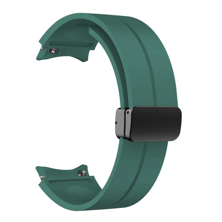 For Samsung Galaxy Watch7 / 6 / 5 Kalebol Concave Folding Magnetic Buckle Silicone Strap