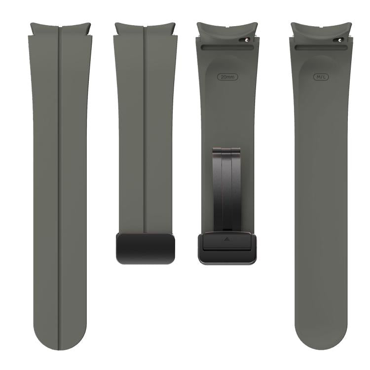 For Samsung Galaxy Watch7 / 6 / 5 Kalebol Concave Folding Magnetic Buckle Silicone Strap