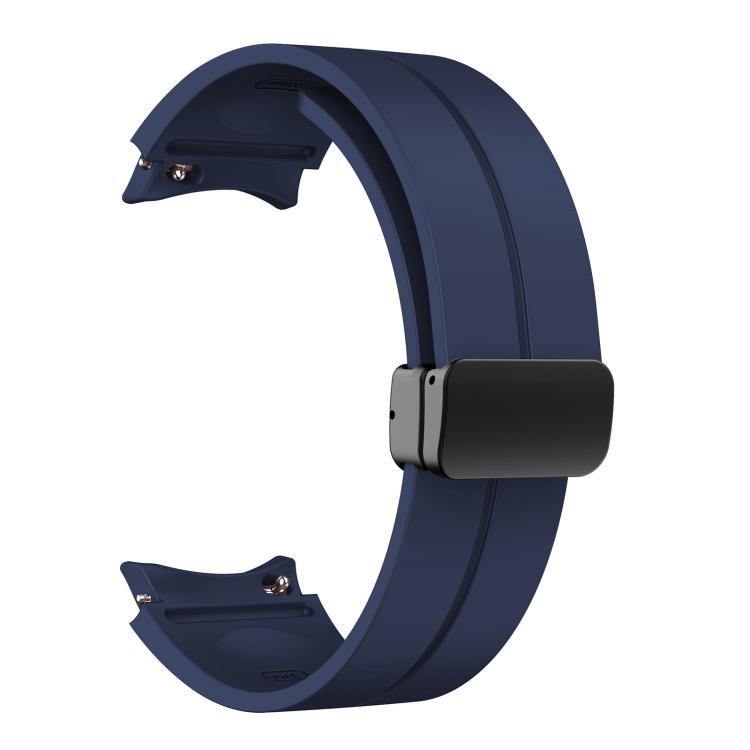 For Samsung Galaxy Watch7 / 6 / 5 Kalebol Concave Folding Magnetic Buckle Silicone Strap