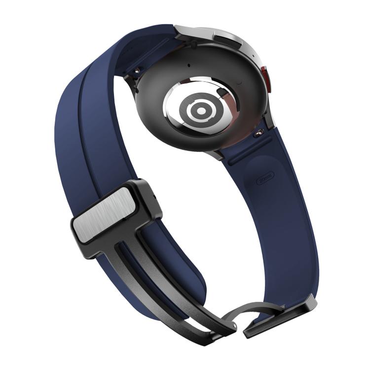 For Samsung Galaxy Watch7 / 6 / 5 Kalebol Concave Folding Magnetic Buckle Silicone Strap