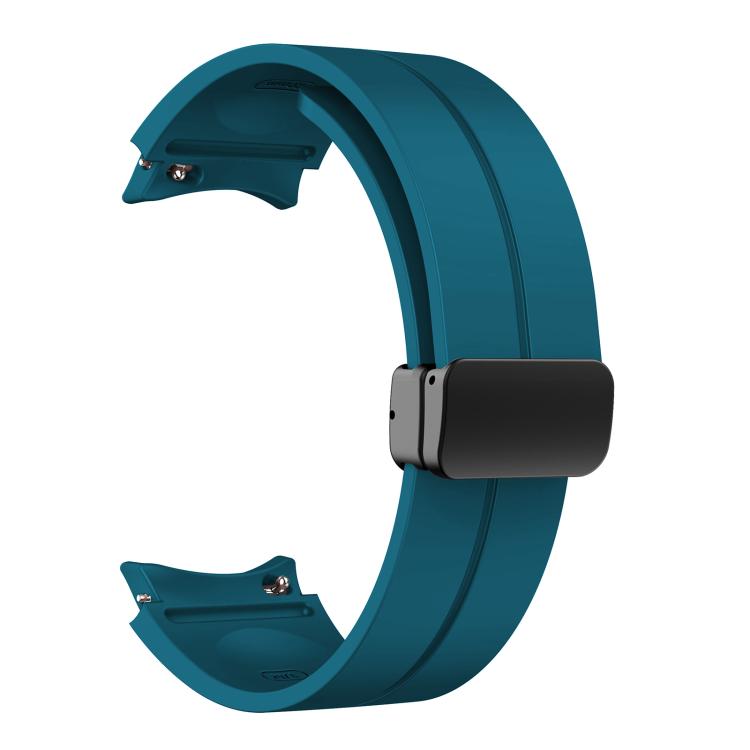 For Samsung Galaxy Watch7 / 6 / 5 Kalebol Concave Folding Magnetic Buckle Silicone Strap
