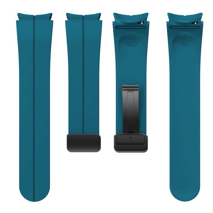 For Samsung Galaxy Watch7 / 6 / 5 Kalebol Concave Folding Magnetic Buckle Silicone Strap