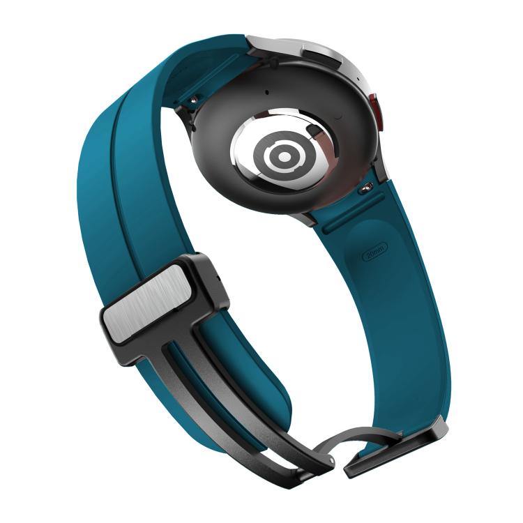 For Samsung Galaxy Watch7 / 6 / 5 Kalebol Concave Folding Magnetic Buckle Silicone Strap