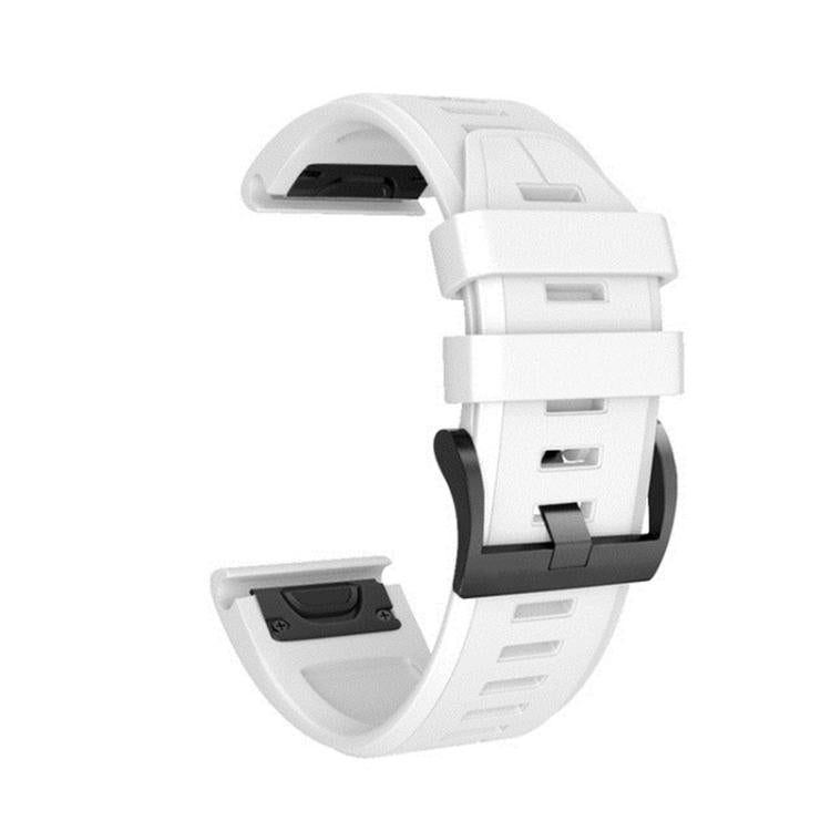 For Garmin QuickFit 22mm Kalebol Plain Texture Silicone Watch Band