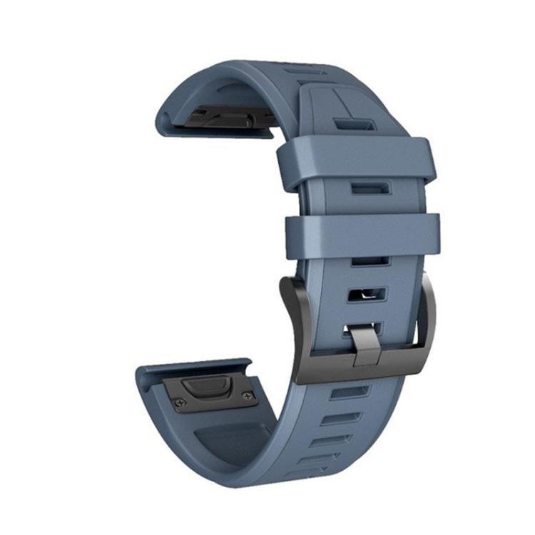 For Garmin QuickFit 22mm Kalebol Plain Texture Silicone Watch Band