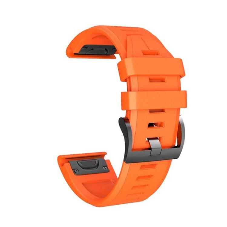 For Garmin QuickFit 22mm Kalebol Plain Texture Silicone Watch Band