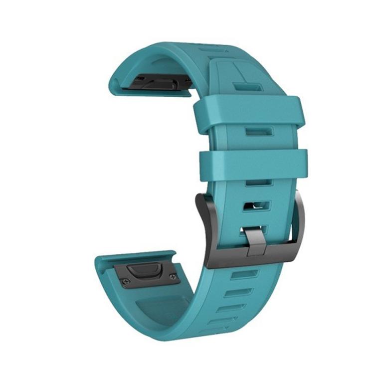 For Garmin QuickFit 22mm Kalebol Plain Texture Silicone Watch Band