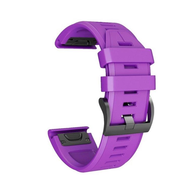 For Garmin QuickFit 22mm Kalebol Plain Texture Silicone Watch Band