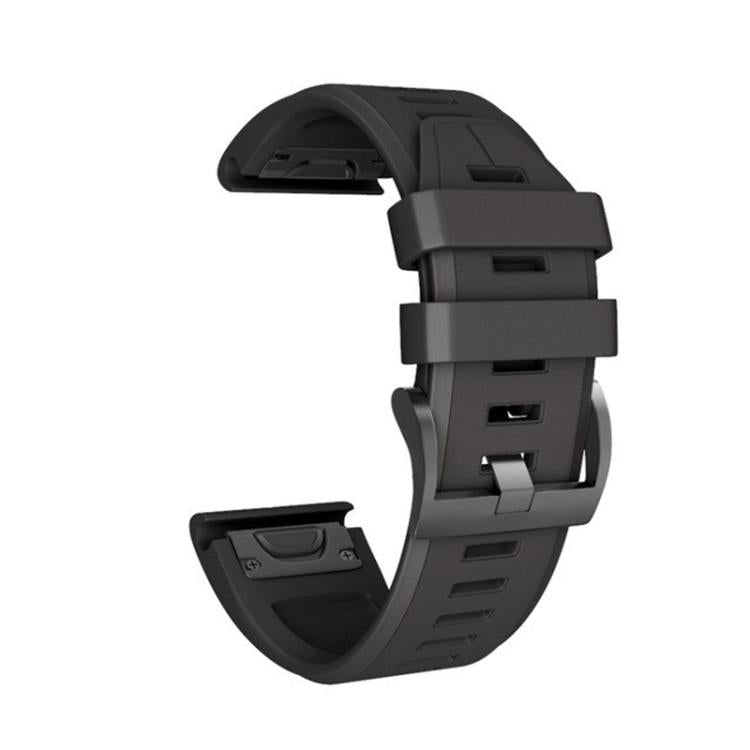 For Garmin QuickFit 26mm Kalebol Plain Texture Silicone Watch Band
