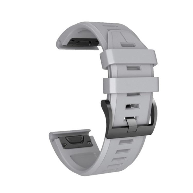 For Garmin QuickFit 26mm Kalebol Plain Texture Silicone Watch Band