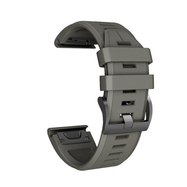 For Garmin QuickFit 26mm Kalebol Plain Texture Silicone Watch Band